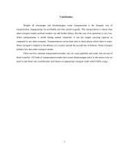 Advantages and disadvantages of water transportation. 7 puslapis