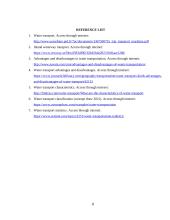 Advantages and disadvantages of water transportation. 8 puslapis