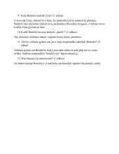 Siužeto klausimai iš J. Grušo tragikomedijos „Meilė, džiazas ir velnias“ 3 puslapis