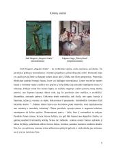 Dviejų meno kūrinių analizė:  D. Deganti "Deganti žirafa" ir E. Dega "Šokių klasė" 8 puslapis