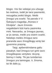 Kodėl svarbu ginti savo žmogiškąją vertę? (Homeras, Žemaitė, Grušas) 11 puslapis