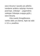Kodėl svarbu ginti savo žmogiškąją vertę? (Homeras, Žemaitė, Grušas) 4 puslapis