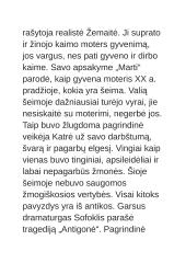 Kodėl svarbu ginti savo žmogiškąją vertę? (Homeras, Žemaitė, Grušas) 5 puslapis