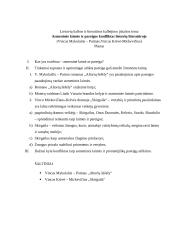 Asmeninės laimės ir pareigos konfliktas lietuvių literatūroje (Vincas Mykolaitis – Putinas, Vincas Krėvė-Mickevičius)