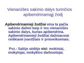 Vientisinis sakinys ir jo skyryba 14 puslapis