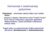 Vientisinis sakinys ir jo skyryba 19 puslapis