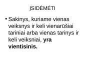 Vientisinis sakinys ir jo skyryba 4 puslapis