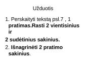 Vientisinis sakinys ir jo skyryba 6 puslapis