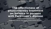 The effectivness of physiotherapy treatment on balance in persons with Parkinson’s disease