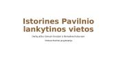 Istorinės Pavilnio lankytinos vietos