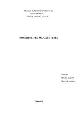 Konstitucinės žmogaus teisės