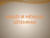Saulės bei Mėnulio užtemimas