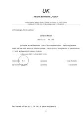 Įmonės charakteristika ir veiklos dokumentai: bankininkystės paslaugos AB "Vikra" 12 puslapis
