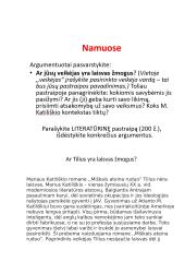 Ar Tilius yra laisvas žmogus?