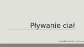 Pływanie ciał