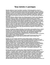 Tarp laimės ir pareigos