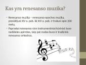 Renesanso muzika ir žanrai 2 puslapis