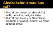 Abstrakcionizmas - kas tai? 2 puslapis