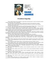 V. Adamkaus biografija 1 puslapis
