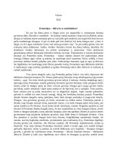 Prometėjas – didvyris ar maištininkas?