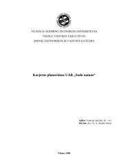 Karjeros planavimas UAB "Sodo namas"