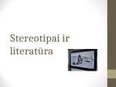 Stereotipai ir literatūra