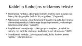 Reklamos tekstų stilistinė skyryba 15 puslapis