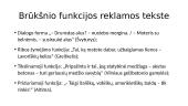 Reklamos tekstų stilistinė skyryba 9 puslapis