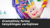 Gramatinių formų taisyklingas vartojimas