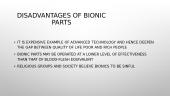 Advantages and disadvantages of bionics 5 puslapis