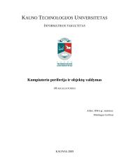 Kompiuterio periferija ir objektų valdymas