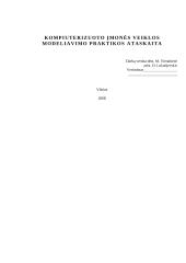 Kompiuterizuoto įmonės veiklos modeliavimo praktikos ataskaita: šildymo katilų gamyba ir pardavimas UAB "Edlodo"