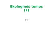 Ekologinės temos