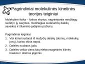 Molekulinės kinetinės teorijos pagrindai. Apibendrinimas 3 puslapis