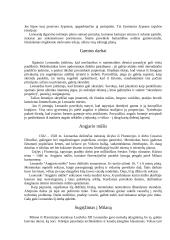 Leonardas da Vinčis - jo gyvenimas ir kūryba 4 puslapis