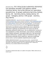 Periodinė elementų lentelė, jos sandara 4 puslapis