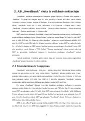 Lietuvos finansinė institucija: AB "Swedbank" 9 puslapis