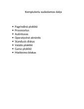 Kompiuterio sandara bei dalys 2 puslapis