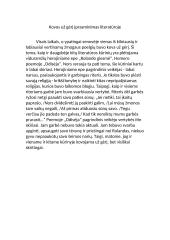 Kovos už gėrį įprasminimas literatūroje