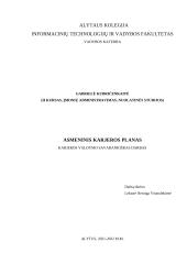 Karjeros planas (asmeninis)