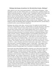 Mindaugo kaip žmogaus dramatizmas