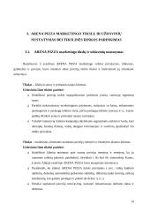 Marketingo komplekso studija: "Arena Pizza" 14 puslapis