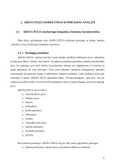 Marketingo komplekso studija: "Arena Pizza" 6 puslapis