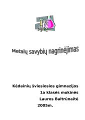 Metalų savybių nagrinėjimas 11 puslapis