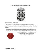 Tautosakos bruožai