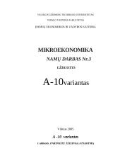 Keletas lengvų užduočių mikroekonomikai
