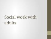 Social work with adults