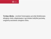 Sergančiųjų alerginiu rinitu gyvenimo kokybės ir klinikinių simptomų pokytis taikant fototerapiją  2 puslapis