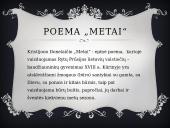 Kristijono Donelaičio poemos „Metai“ išmintis 2 puslapis