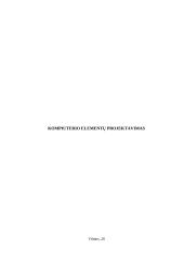 Kompiuterio elementų projektavimas